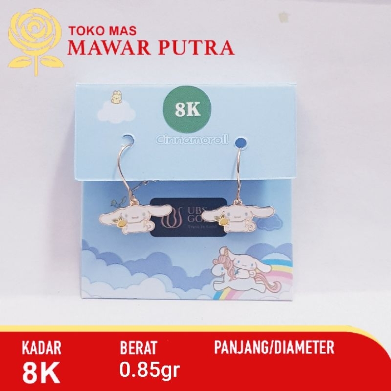 Anting anak Cinnamoroll UBS Gold 8K