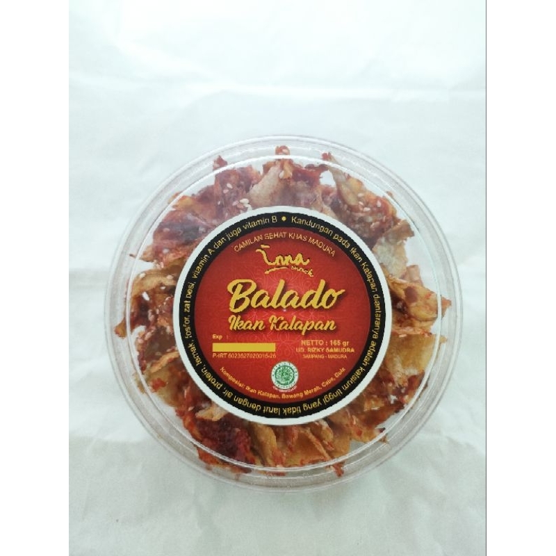 

Balado ikan kalapan inna snack 165g