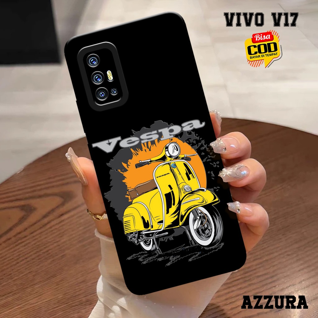 AZZURA - Case Vivo V17 - Fashion Case Vespa - Softcase Vivo V17 - Casing Hp Vivo V17 - Kasing Hp Viv