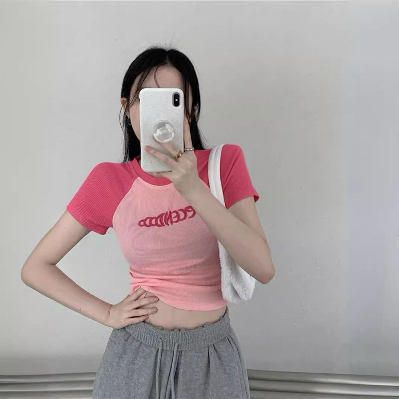 Kaos Wanita Lengan Pendek - Kaos Rib Premium (Secend )