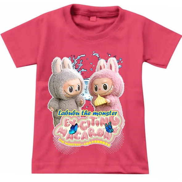 Kaos Labubu Atasan Anak Perempuan Lengan Pendek Ukuran 1 Tahun Sampai 10 Tahun StoreD&C 700