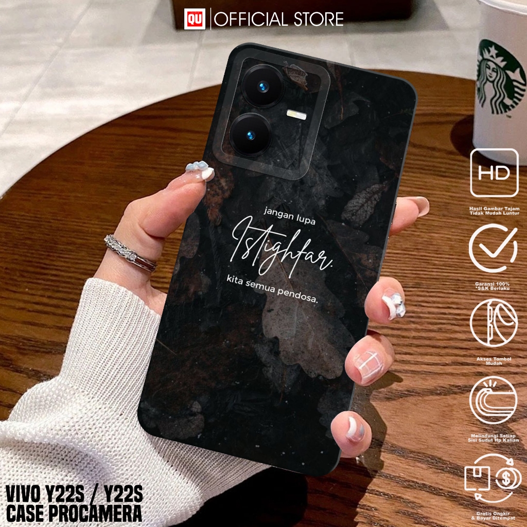 Case Vivo Y22/Vivo Y22S - Casing Vivo Y22/Vivo Y22S Motif QUOTES - Softcase Hp Vivo Y22/Y22S - Silik