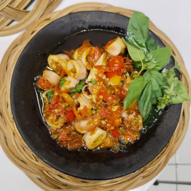 

Sambal Bakar Cumi Asli Bandung Tanpa Pengawet Pedas Pisan 200g - Makanan- Food