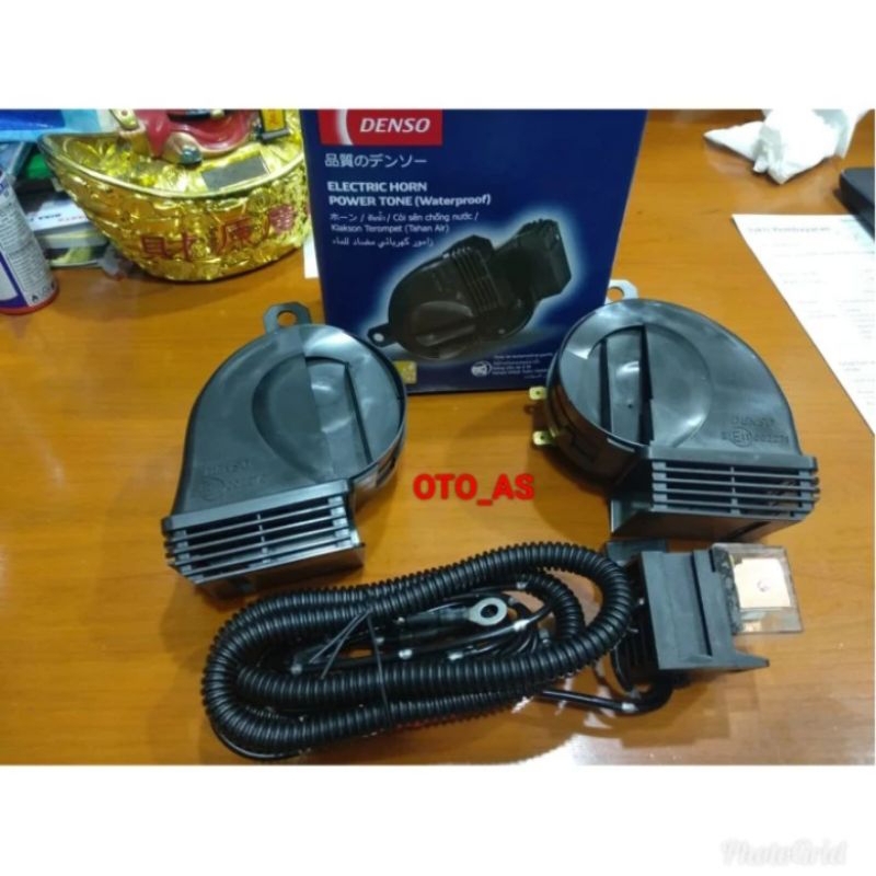 paket klakson denso + kabel relay mobil Rush / Terios