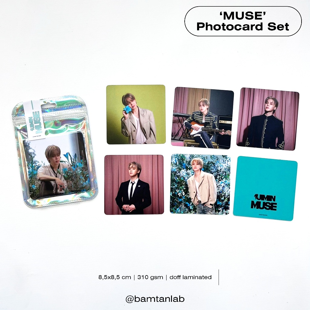 Jimin 'MUSE’ Square Photocard Set | PC BTS