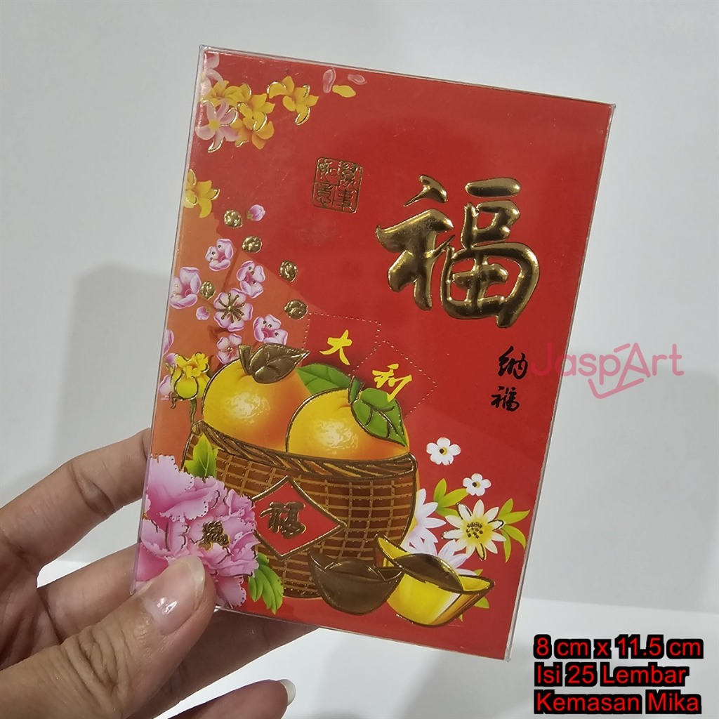 

JASPART ANGPAO IMLEK SHIO ULAR SNAKE 2025 HONG BAO FUNG PAU KOTAK MIKA PERSEGI ISI 25