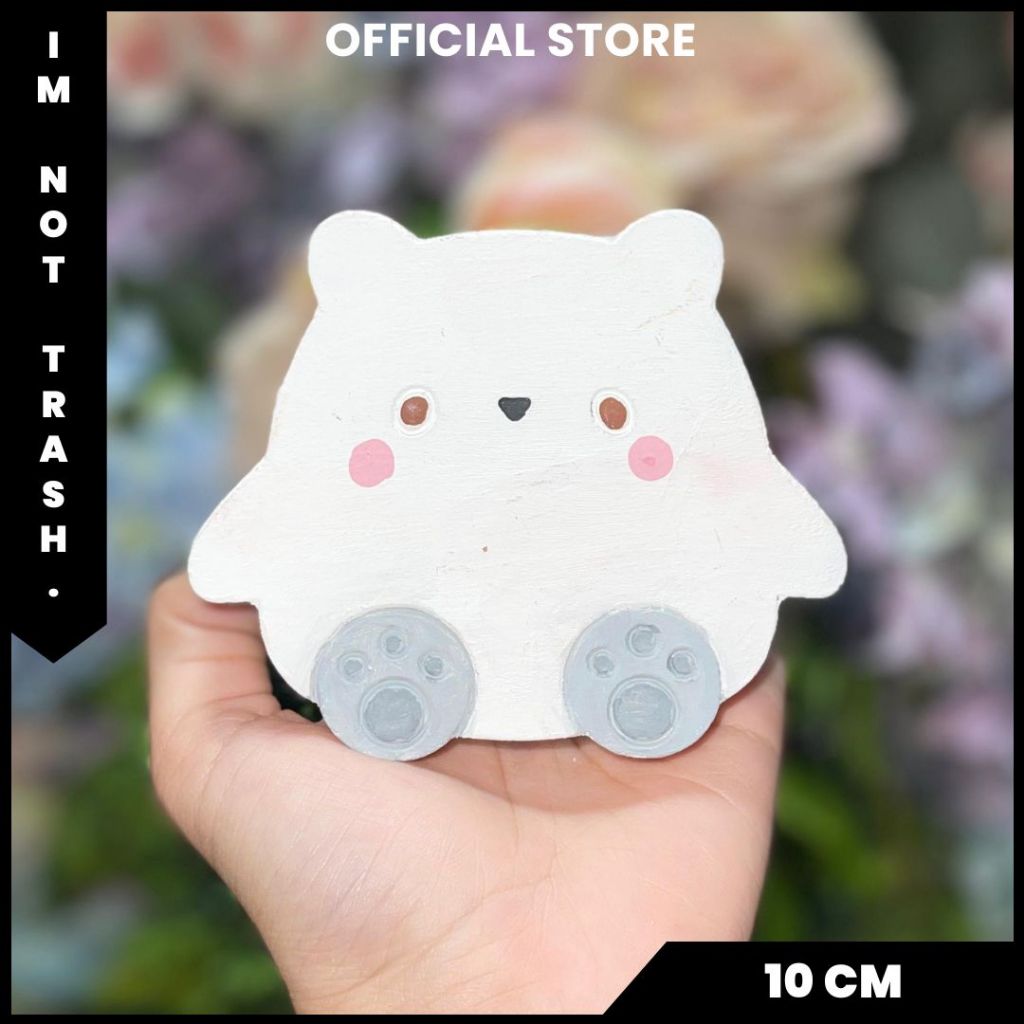 

IMNOTTRASH | MAINAN SET ANAK DIY CAT KUAS | KADO ULANG TAHUN MURAH | PAINTING GAMBAR | Painting Kit | ICE BEAR | 10 cm