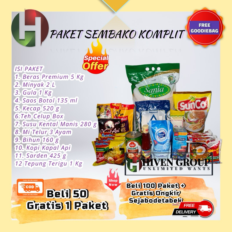 

PAKET SEMBAKO SUPER KOMPLIT