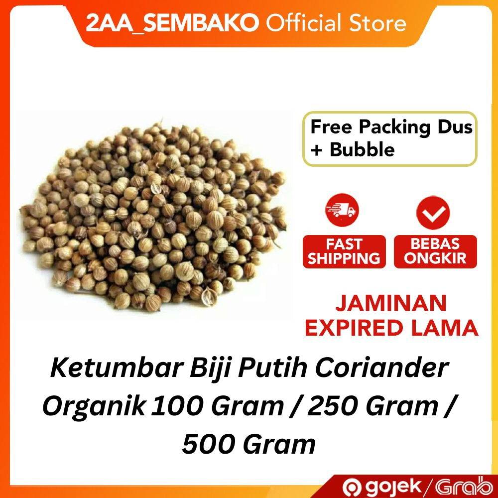 

Ketumbar Biji Putih Coriander Organik 100 Gram / 250 Gram / 500 Gram