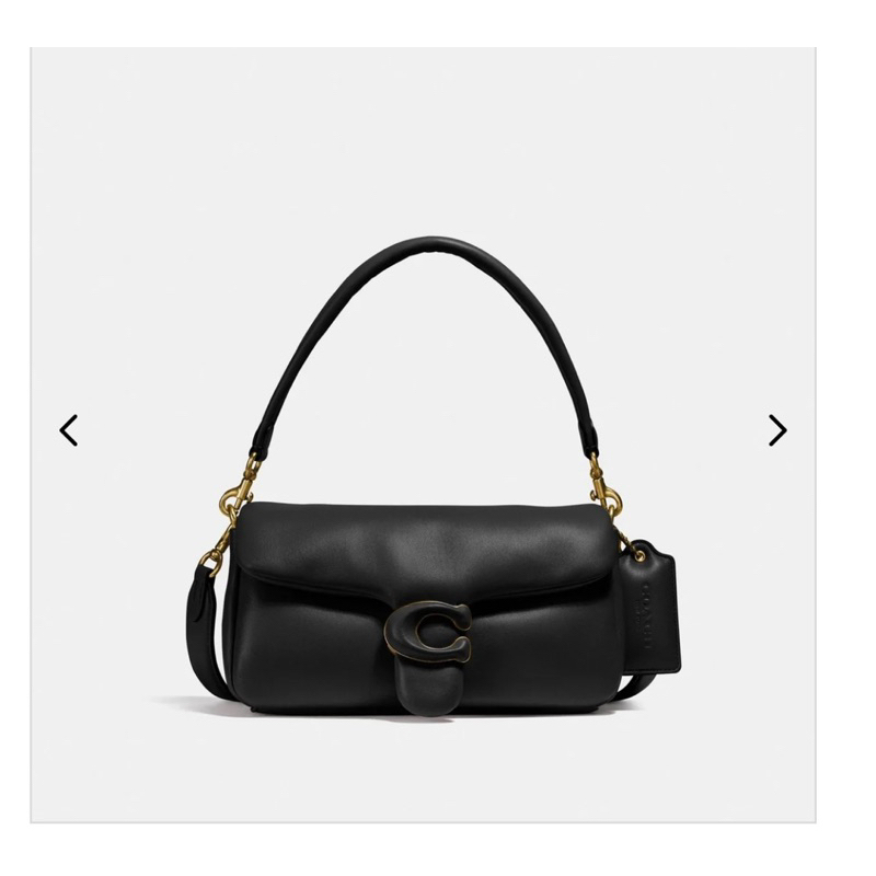 coach Tabby Pillow 26 Black auth prleoved