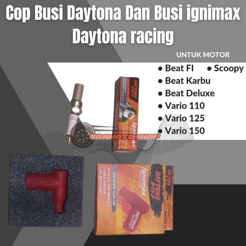 Cup busi daytona dan busi daytona untuk motor beat vario scoopy