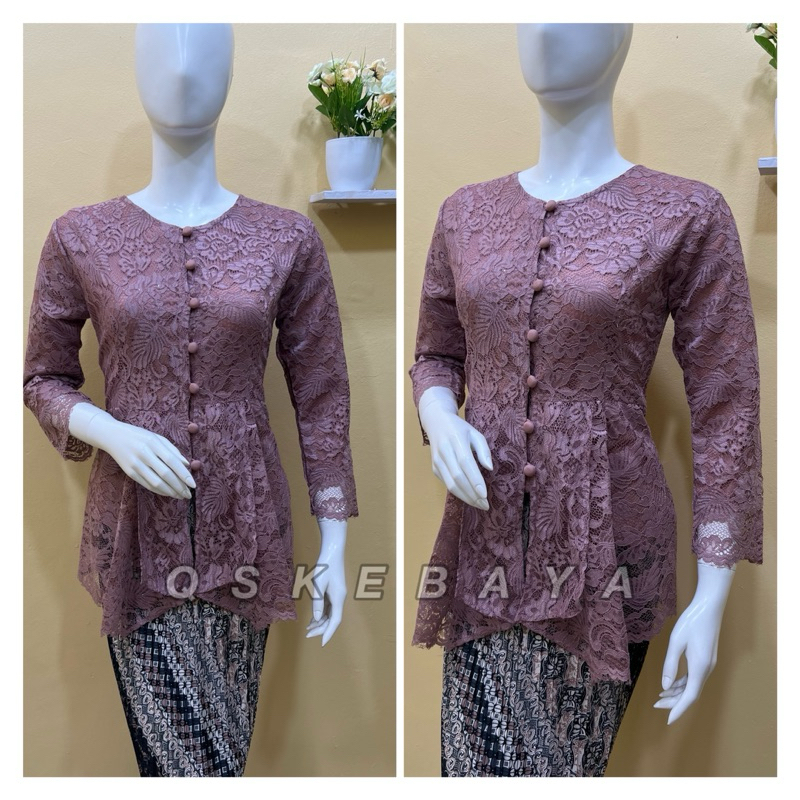kebaya brokat/kebaya modern/stelan kebaya/kebaya wisuda/kebaya lamaran/kebaya/kebaya tradisonal/keba