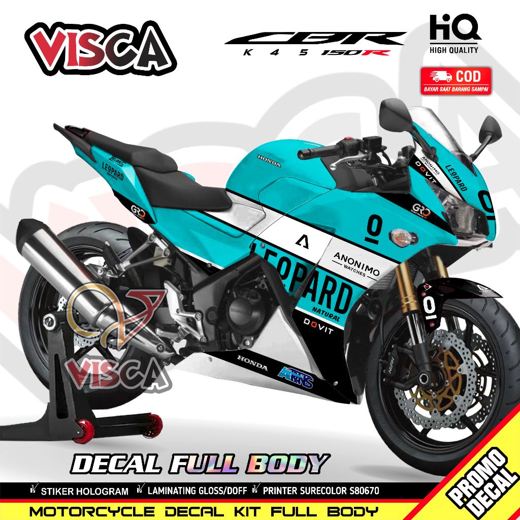 Decal Cbr 150r K45 Lokal Stiker Cbr 150r K45 Lokal Striping Cbr K45 Lokal Stiker Cbr 150r Full Body 