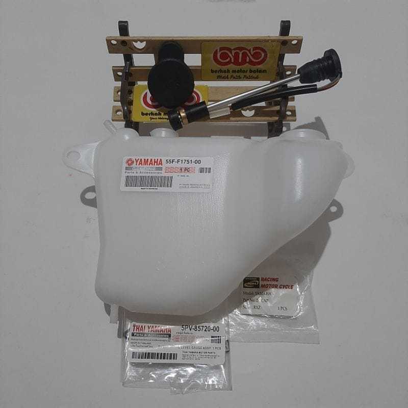 Yamaha RXZ tabung tangki oli samping 2T oli tank + switch level oli + tutup karet olsam