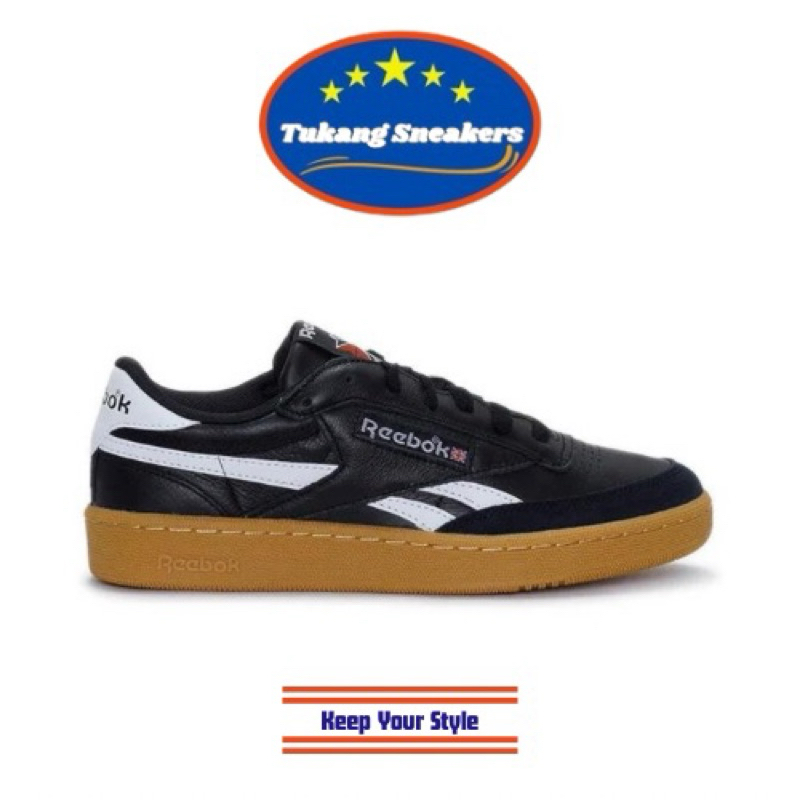 Sepatu Sneakers Pria Reebok Club C Revenge Vintage Black REEC00202317