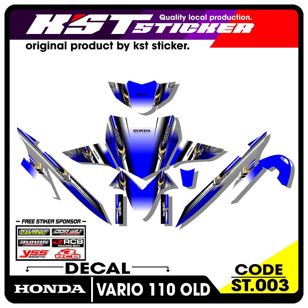 Decal Fullbody Vario 110 Lama/Old - Full Body Decal Honda Vario 110 Lama/Old. ST.003