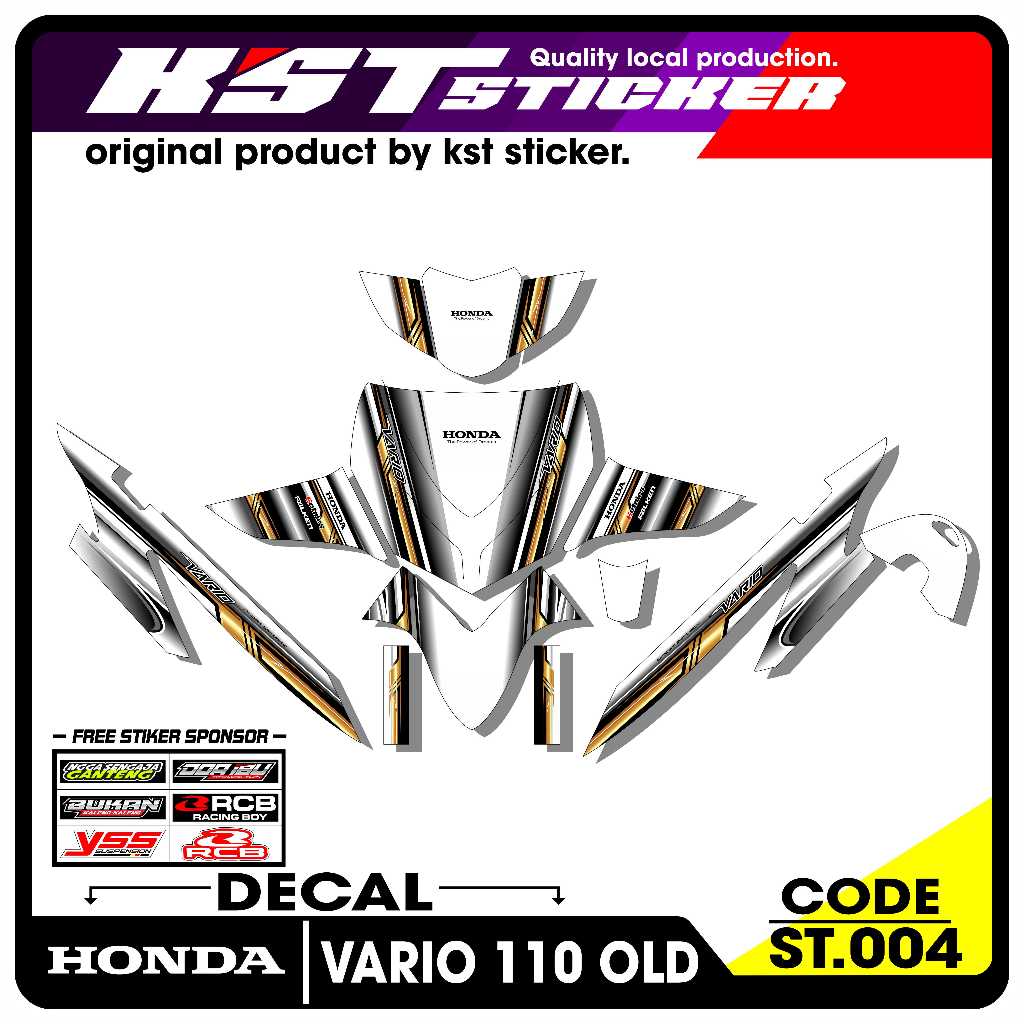 Decal Fullbody Vario 110 Lama/Old - Full Body Decal Honda Vario 110 Lama/Old. ST.004