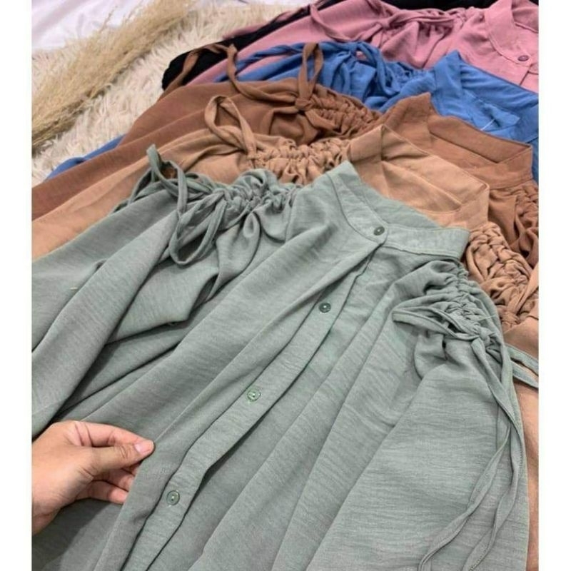 FEMILA BLOUSE WANITA / ATASAN CANTIK & MODIS / MODEL SERUT PUNDAK