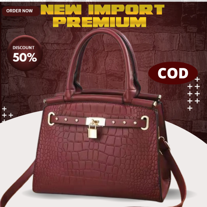 FL31058 Tas kerja kantor import wanita kantoran  slempang kekinian dewasa handbag korea wanita cewe 