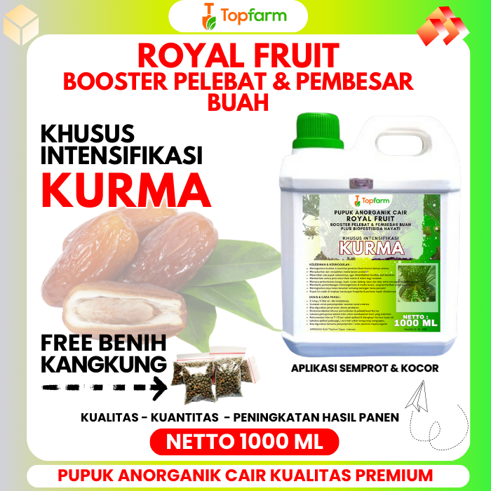 Pupuk Topfarm / Pupuk Khusus Pohon Buah Kurma / Pupuk Booster Kurma / Booster Pupuk Kurma Terbaik / 