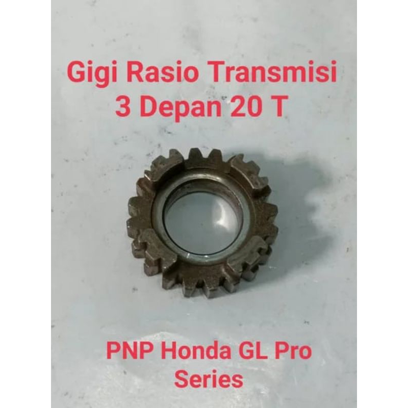 Rasio GL Series Gigi 3 Depan Primer Mata 20 T PNP GL 100 GL Max GL Pro CB 100 CB 125 GL 125