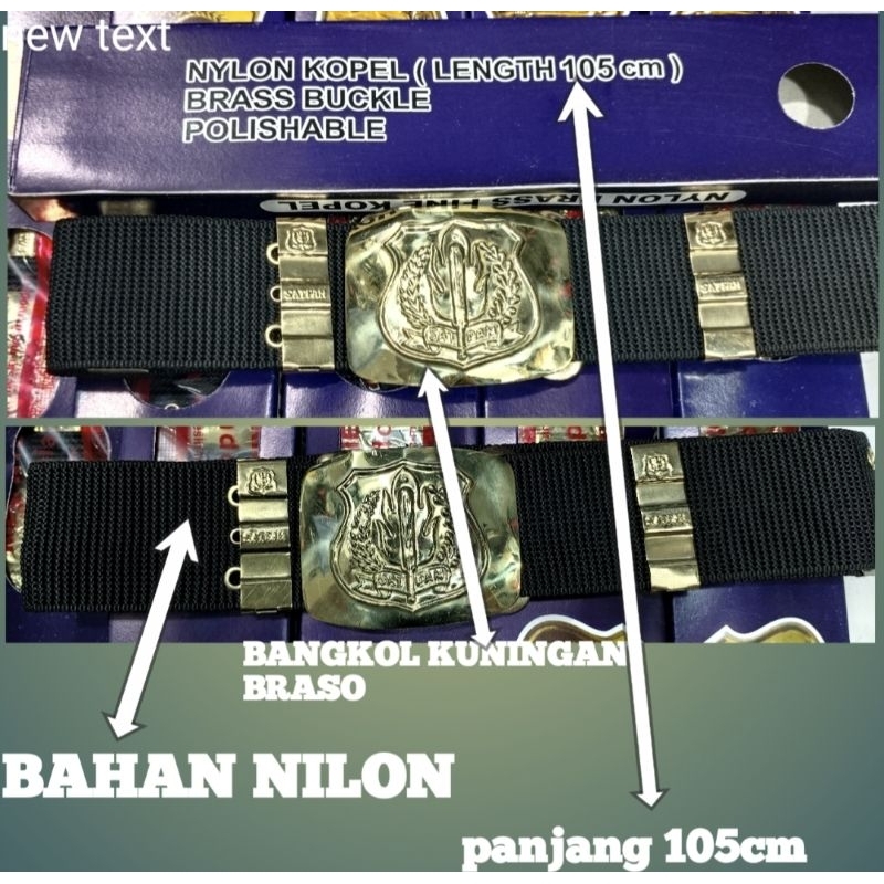 kopel satpam nilon/kopel satpam dus/kopel satpam kuningan