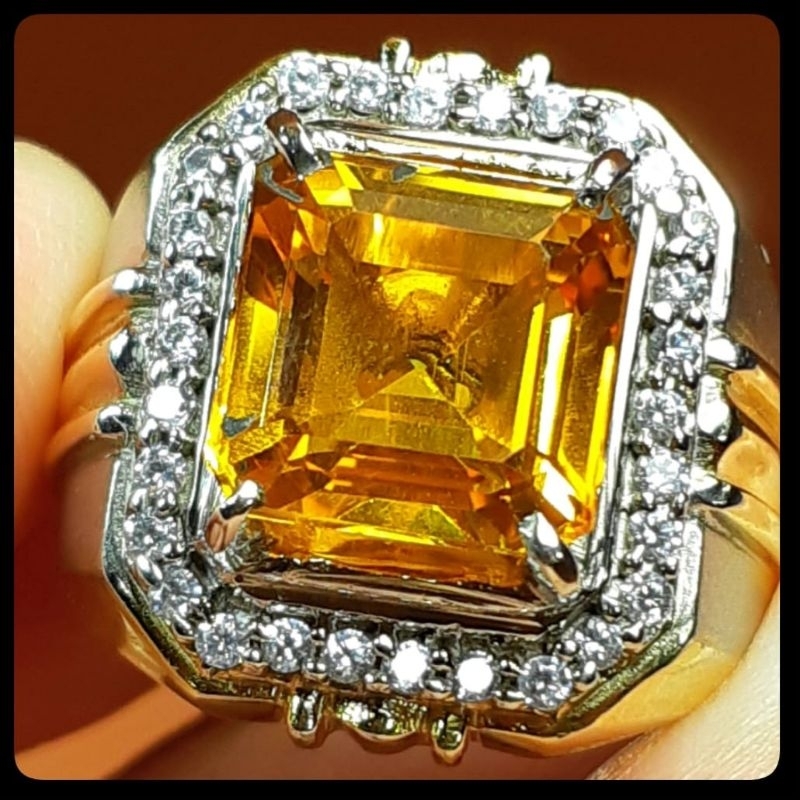 ORIGINAL PERMATA SAPPHIRE KUNING SRILANKA + MEMO LAB BATU