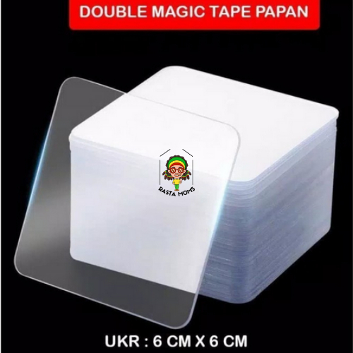 

Magic Tape Papan Kotak Double Side Tape Perekat Dinding 6x6 KUAT