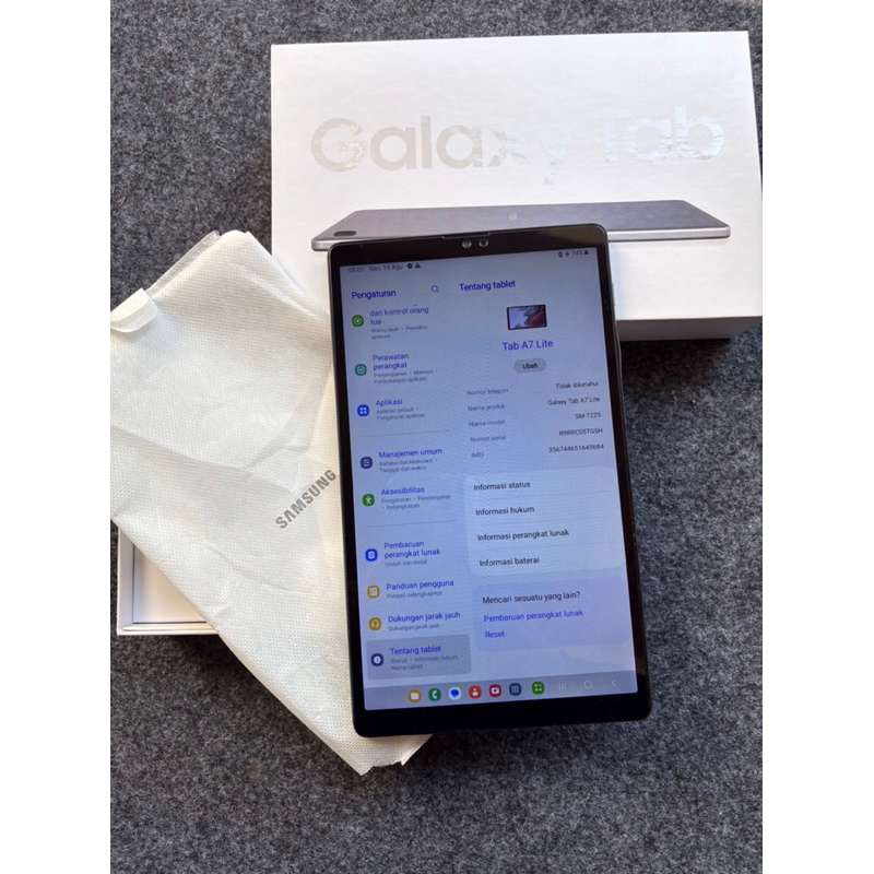 [Bundling] Samsung Galaxy Tab A7 Lite LTE T225 3/32GB GARANSI RESMI SEIN SECOND + Samsung Galaxy A5 