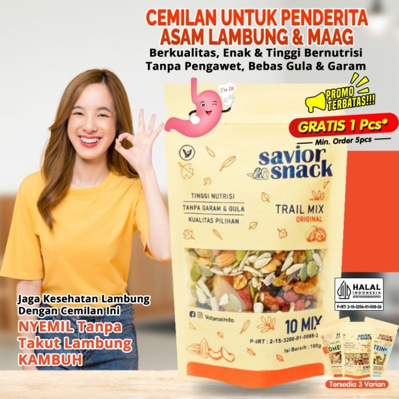 

Makanan Buat Asam Lambung & Maag/Gerd, Cemilan Sehat | Savior Snack | Trail Mix Nut And Fruit Dried