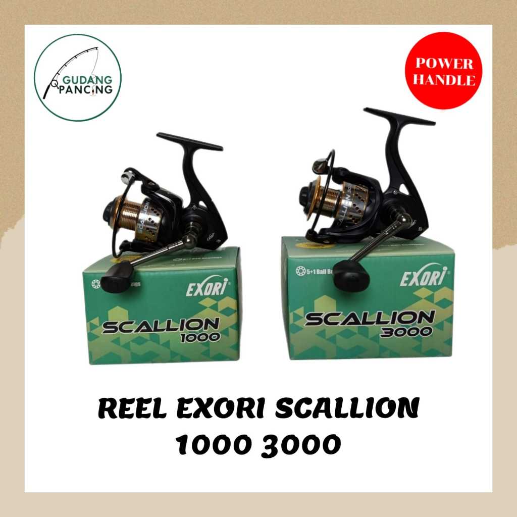 Reel Pancing Exori Scallion 1000 3000 6BB - Power handle