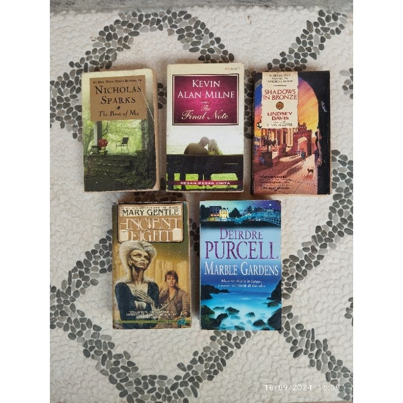 Buku Novel Klasik, The Best of Me, The Final Note, SHADOW IN BRONZE, ANCIENT LIGHT, MARBLE GARDENS, 