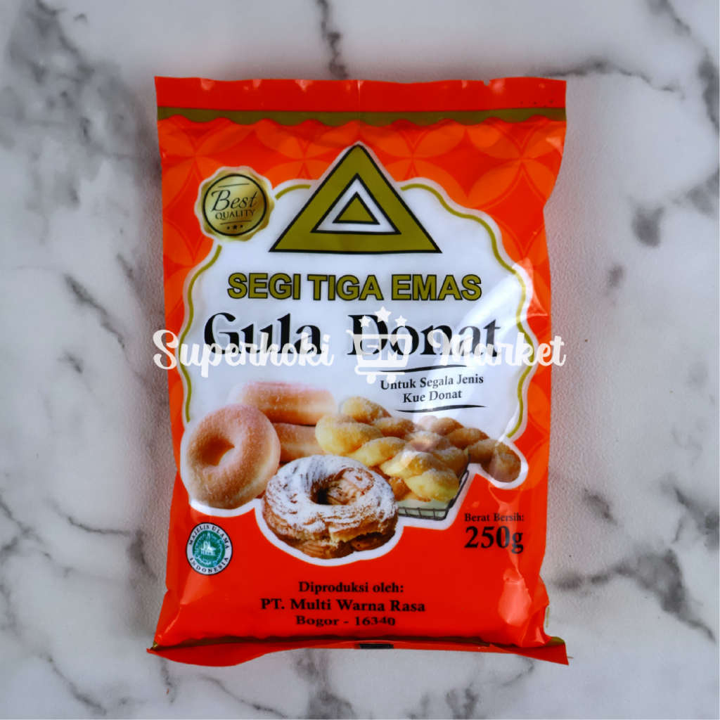 

Segi Tiga Emas Gula Halus Donat 250GR