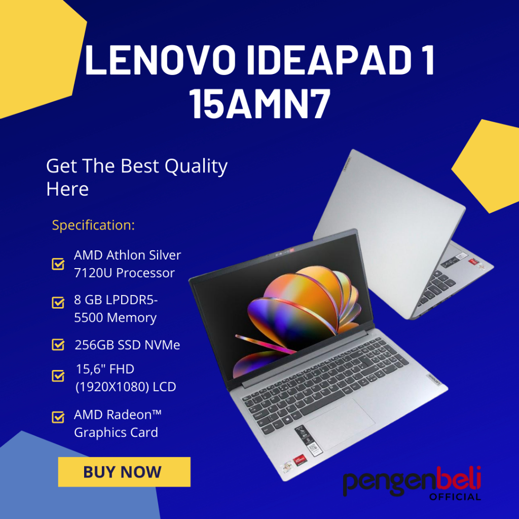 Laptop Gaming Impian Harga Murah / Athlon Silver 7120U / 8GB RAM DDR 5 / SSD 256GB / Full HD Display