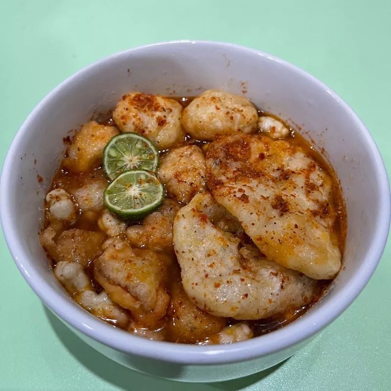 

(CUANKI INSTAN BESAR) / seblak instan/baso aci/baso aci ayam suwir pedas daun jeruk mercon/cuanki mie/seblak komplit/cuanki instan