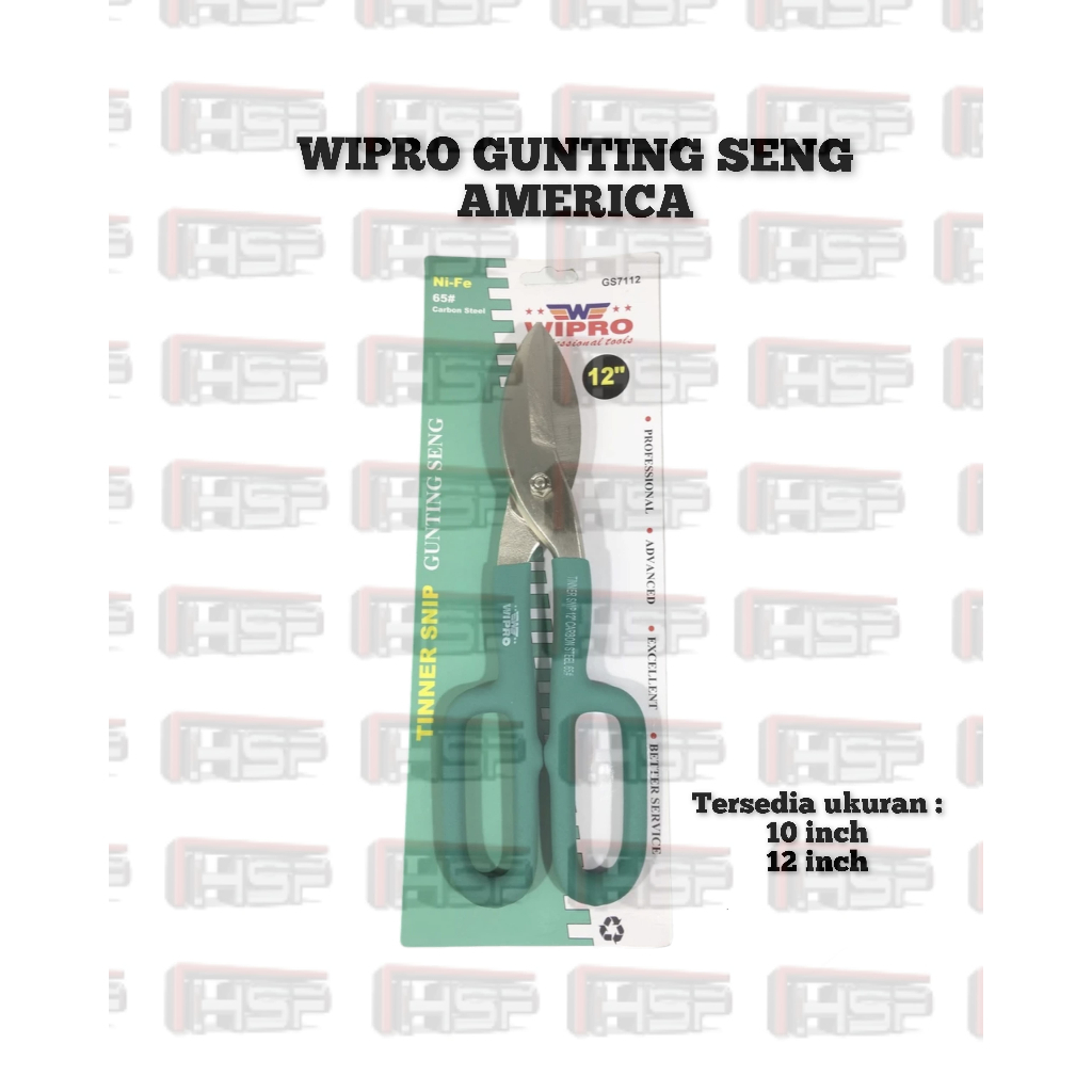 WIPRO GUNTING SENG AMERICAN UKURAN 10 & 12 INC