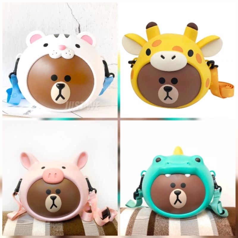 LINE FRIENDS jungle brown popcorn bucket popcorn bag