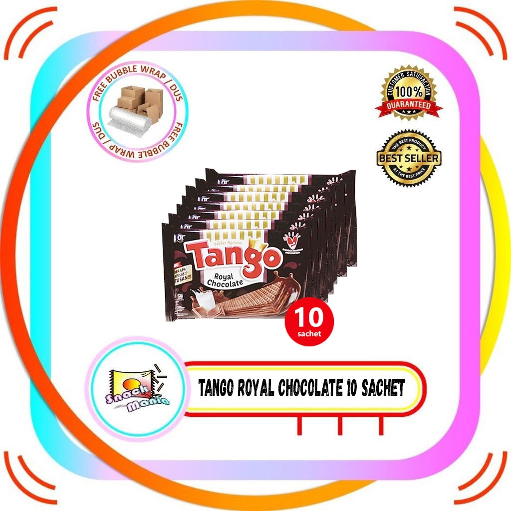 

Tango Wafer Royal Chocolate 15 gr x 10 Sachet Wafer Coklat RENCENG