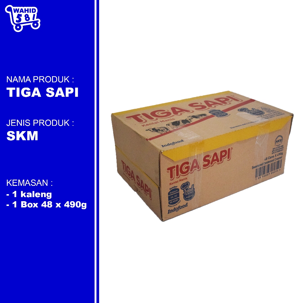 

Tiga Sapi / Susu Kental Manis / 490gr x 48