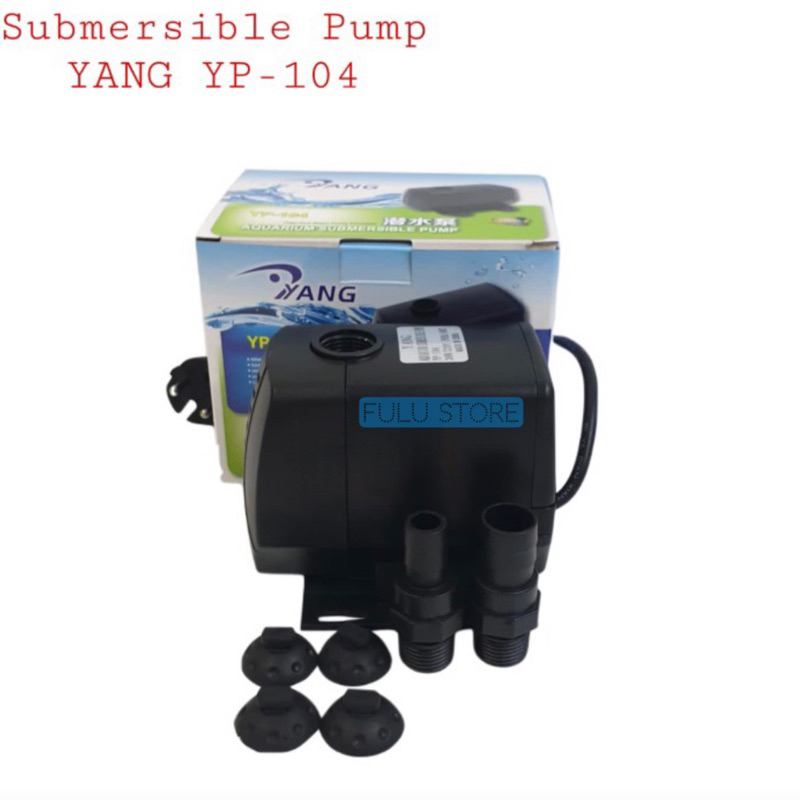 YANG YP 104 Pompa Air Celup Akuarium Ikan Submersible Pump YP104