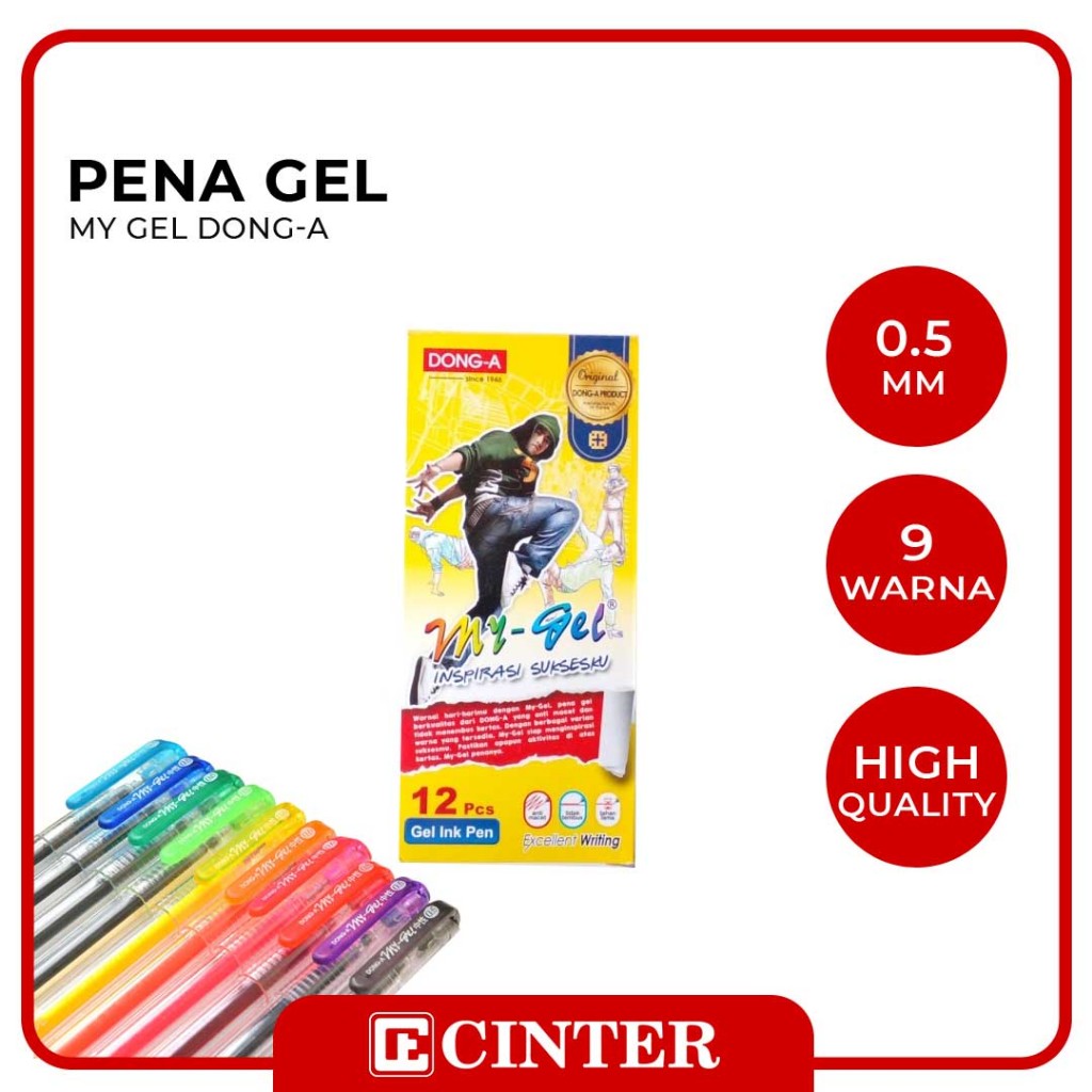 

DONG A - BOLLPOIN / PULPEN / PEN / PENA MY GEL 0.5 MM
