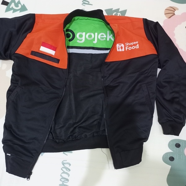 JAKET BOLAK BALIK GOJEK SOPI READY SIZE M-4XL