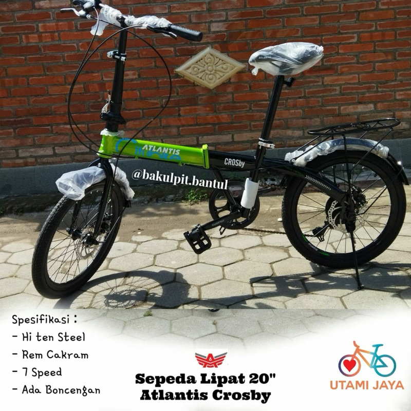 Sepeda Lipat ring 20 Atlantis Crosby | Sepeda Lipat Atlantis Crosby