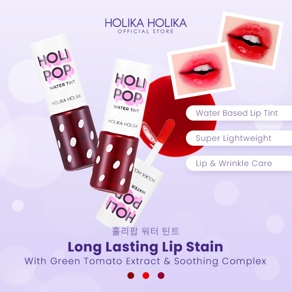 Holika Holika Holi Pop Water Tint | Lightweight Lip Tint