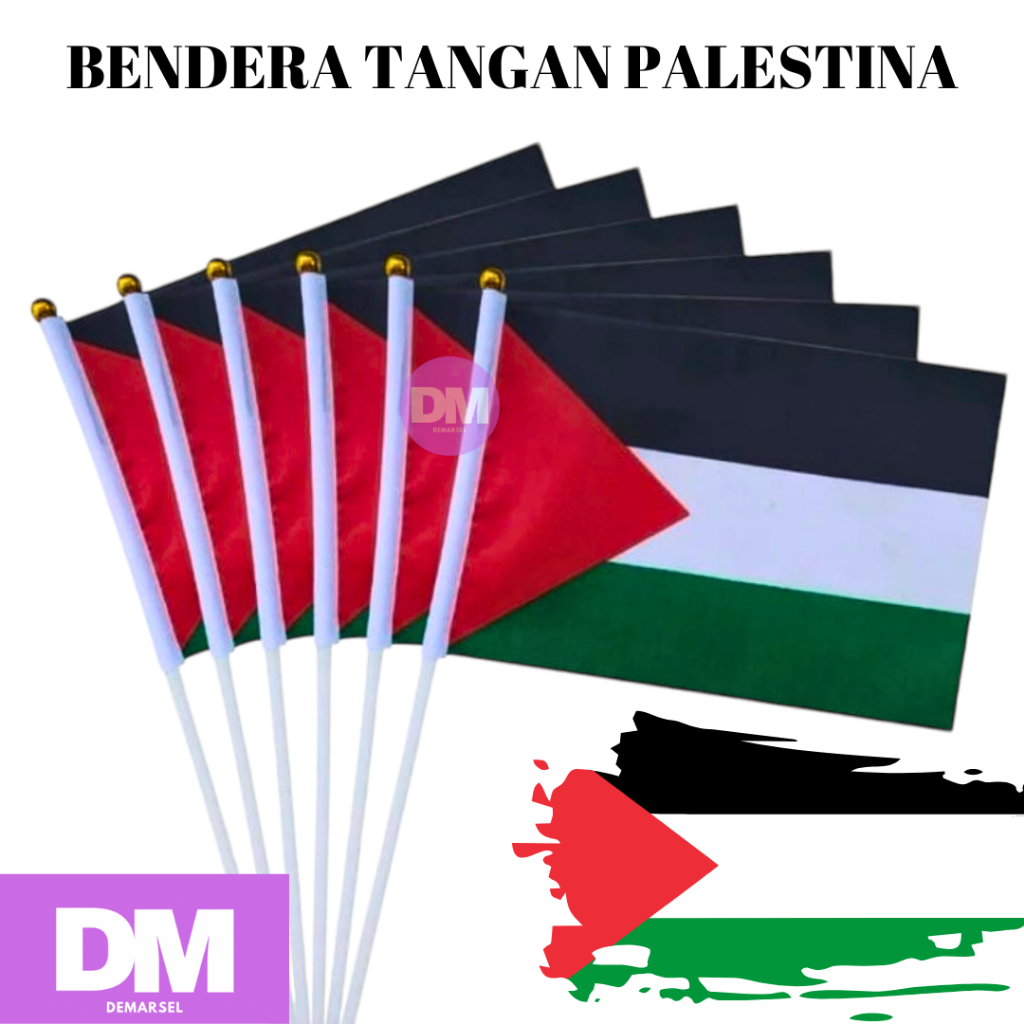 bendera Palestina bendera tangan