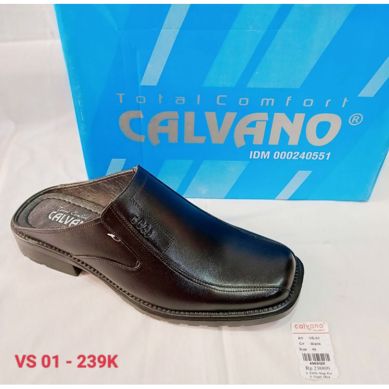 Sandal Pria / Sandal Harian / Sandal Casual / Sandal Sopan / Sandal Selop / Sandal Kulit CALVANO VS