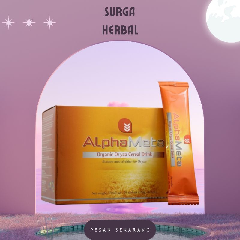 

Alphameta Sachet 1 Box Isi 25 Sachet Suplemen Sel Tubuh 100% Original