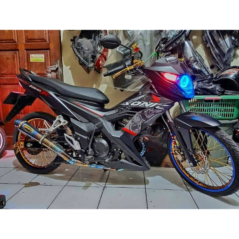 striping sticker lis decal standar ori honda sonic 2020 hitam