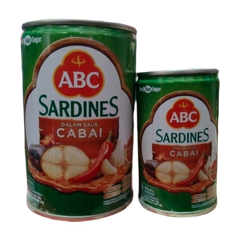 

Sarden ABC besar kecil Sarden155gram Sarden425gram