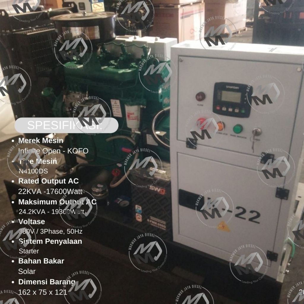 Genset Silent Infinite Kofo 22KVA - 20000WATT